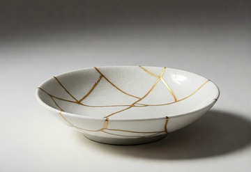 Kintsugi Teeschale